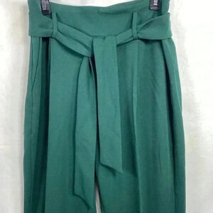 Cupcakes and Cashmere High Waist Green Pants with Sash in Size Medium.